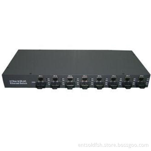 100M 8 Port Fiber Optic Network Switch 100Base-Fx Auto-Nego